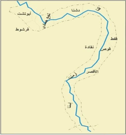 الرمز البريدي لقنا وجميع المناطق بها