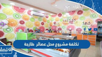 تكلفة مشروع محل عصائر طازجة